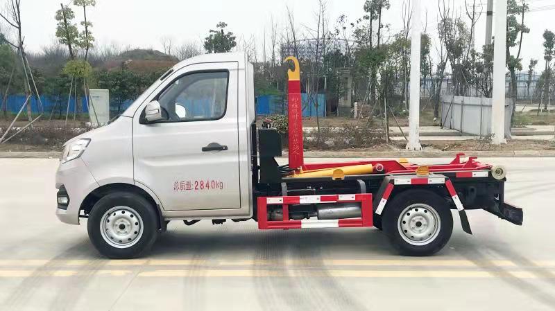 國六3方 藍牌長安勾臂垃圾車