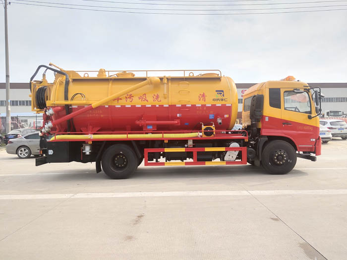 東風(fēng)天錦15方清洗吸污車