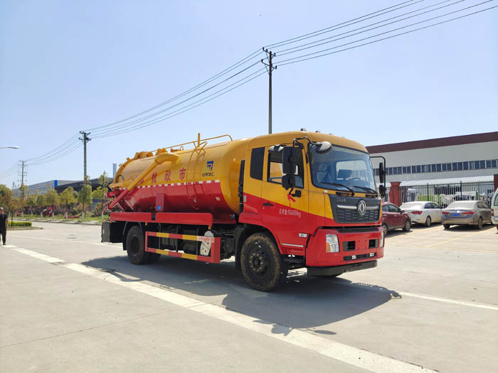 國六東風天錦15方吸污車
