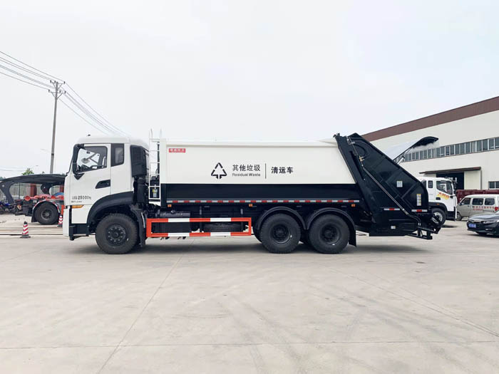 國六18立方東風天龍后雙橋壓縮垃圾車