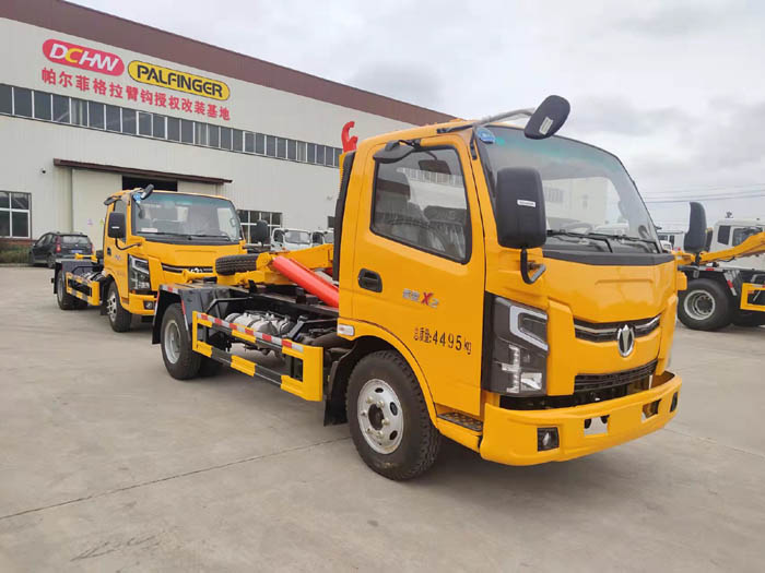 國六6方奧馳X2藍牌勾臂垃圾車 建筑垃圾清運